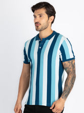 Mens Striped Polo T-Shirt
